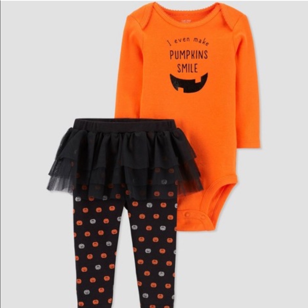 Baby Girls' Halloween Pumpkin Tutu Sleep